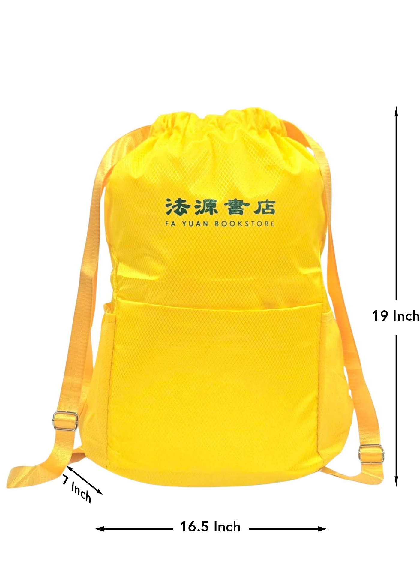 黃色防水雙肩背包